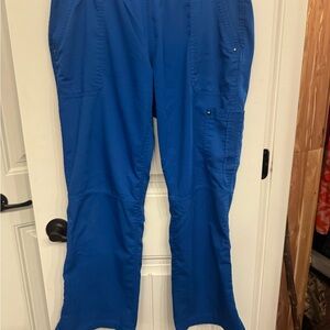 Bright Royal Blue Utility Scrub Pants